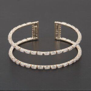 Open Crystal Cuff Bracelet